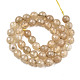 Chapelets de perles de pierre de pastèque en verre G-Q462-116-8mm-3