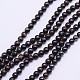 Round Natural Tiger Iron Bead Strands G-L419-40-1