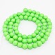 Round Shell Pearl Frosted Beads Strands BSHE-I002-4mm-02-2