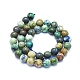 Natural Chrysocolla Beads Strands G-E561-17-10mm-2
