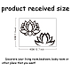 SUPERDANT Line Lotus Computer Stickers Simple Line Flower Wall Decal Art Lotus Black Meditation Decor for Computer Tablet PC Small Cars Office Decor Sticker DIY-WH0377-197-2