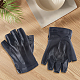 Halbfingerhandschuhe aus PU-Leder&nbsp;AJEW-CL0003-32-7
