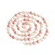 Chaîne de perles de verre faite à la main AJEW-JB01134-04-4