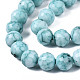 Opaque Baking Painted Crackle Glass Beads Strands EGLA-S174-33H-3