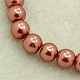 Chapelets de perles en verre nacré HY-10D-B58-1