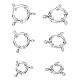 Unicraftale 6Pcs 3 Style 304 Stainless Steel Spring Ring Clasps STAS-UN0026-23-1