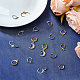 SUPERFINDINGS 200Pcs 2 Styles French Earring Hooks Iron Leverback Earring Findings 2 Colors French Hook Ear Wire with Open Loop for Jewelry Making EJEW-FH0001-07-4