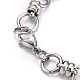 304 Stainless Steel Link Chain Bracelets X-BJEW-Z011-10P-2