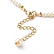 Acrylique transparent avec perles de verre boucles d'oreilles créoles et colliers pendentifs et bracelets de perles ensembles de bijoux SJEW-TA00001-12