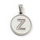 304 Stainless Steel with White Shell Pendants STAS-G268-01-P-3