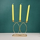 Fireplace Iron Candle Holders AJEW-D045-02-4