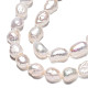 Fili di perle di perle d'acqua dolce coltivate naturali PEAR-N014-05D-3