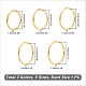 UNICRAFTALE 10Pcs 5 Sizes 2 Colors Plain Band Rings 201 Stainless Steel Rings 14.8~18mm Inner Diameter Rings for Women Men RJEW-UN0001-09-6