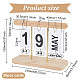 Calendario de escritorio perpetuo con tapa de madera DJEW-WH0039-83A-2