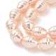 Chapelets de perles en coquille électrolytique BSHE-O019-02F-2