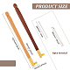 2 セット 2 色の木製タンブール フック  鋼針で  3Dフランス刺繍かぎ針編みツール用  ミックスカラー  122x12x6mm  1セット/色 AJEW-FG0002-36-2