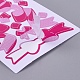 Bowknot Band Muster dekorative Etiketten Aufkleber DIY-L037-B03-2
