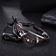 Alliage occasionnel réglable unisexe de zinc et bracelets en cuir tressé multi-brins BJEW-BB15639-A-2