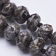 Natural Snowflake Obsidian Beaded Multi-use Necklaces/Wrap Bracelets NJEW-K095-A08-3