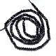 Natural Black Spinel Rondelle Bead Strands G-P114-07-4mm-2