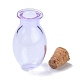Овальные стеклянные пробковые бутылки орнамент AJEW-O032-03H-3
