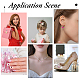 SUPERFINDINGS 24Pcs 12 Styles Pink Series Heart Sew On Glass Rhinestones DIY-FH0005-84-7