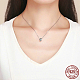 925 подвесные стерлингового серебра ожерелья NJEW-FF0005-65AS-2