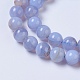 Chapelets de perles en agate avec dentelle bleue naturelle G-F568-169-8mm-3