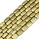 Electroplate Non-magnetic Synthetic Hematite Beads Strands G-S352-65B-01-1