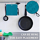 Gorgecraft 2Pcs Square Silicone Hot Mats for Hot Dishes AJEW-GF0008-26B-6