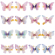 CRASPIRE Butterfly Hair Clips 16pcs Mini Hair Clips 8 Style Small Hair Claw Clips Pastel Hair Clips with Double Layers Tulle Butterfly Alligator Hair Clips Hair Accessories PHAR-CP0001-06-1