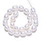 Fili di perle di perle d'acqua dolce coltivate naturali PEAR-N012-06M-2