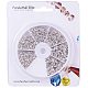 PandaHall Elite about 3000 pcs 3 Sizes 2.5/2/1.5mm Brass Tube Crimp Beads Cord End Caps for Earring Bracelet Necklace DIY Jewelry Making Findings KK-PH0036-13-7