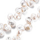Chapelets de perles en Keshi naturel PEAR-S020-R03-2
