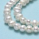 Fili di perle di perle d'acqua dolce coltivate naturali PEAR-F018-05-01-4
