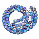 Electroplate Glass Beads Strands EGLA-N008-005-2