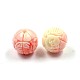 Dyed Synthetical Coral Round Beads CORA-P001-02-10mm-2