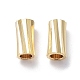 Rack Plating Brass Tube Beads KK-R149-02A-G-1