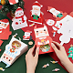 Benecreat 24 Stück 4 Stile Weihnachts-Klapp-Geschenkboxen CON-BC0007-09-3