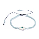 Verstellbarer Nylonfaden geflochtene Perlen Armbänder BJEW-JB04370-02-1