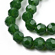 Chapelets de perles en verre opaques solides X-GLAA-R166-4mm-02A-2