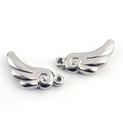 201 charms de las alas de acero inoxidable STAS-Q192-29