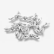 Сплавочные овальные бусины тибетского стиля  TIBEP-GC055-AS-RS