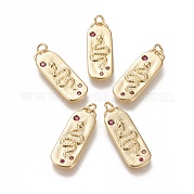 Латунные микро проложить кубического циркония подвески ZIRC-L091-054G