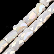 Цвет AB покрытием стеклянные бусы нити EGLA-P051-06B-B07