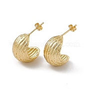 Серьги-гвоздики из латуни для женщин EJEW-M213-46G