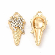 Подвески со стразами из экологически чистого сплава FIND-A025-21G-01
