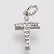 Латунные микро проложить кубического циркония подвески ZIRC-F083-008P-RS