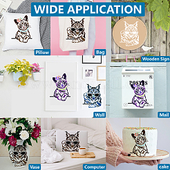 2 pièces 2 styles pour animaux de compagnie évider dessin pochoirs de peinture&nbsp;DIY-MA0005-93B