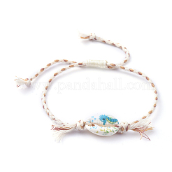 Verstellbare geflochtene Perlenarmbänder&nbsp;BJEW-JB05152